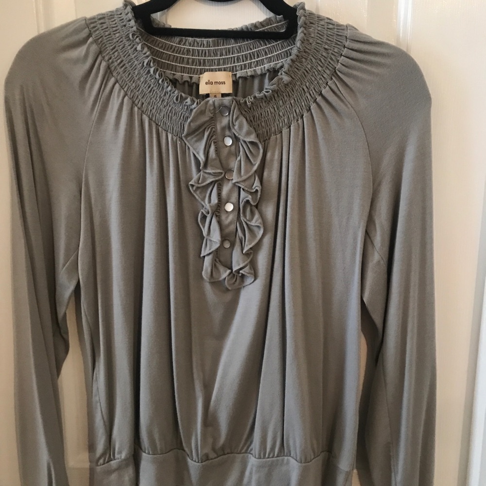 Ella Moss gray blouse